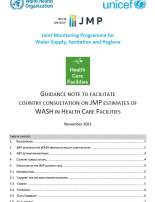 Country consultation WASH in health care facilities